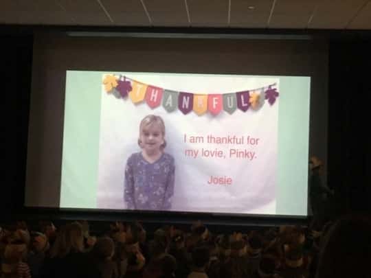 Kindergarten Thanksgiving celebration