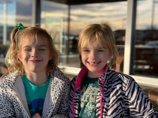 Some silliness while waiting for John, sick with the flu and pneumonia, to finish at urgent care.