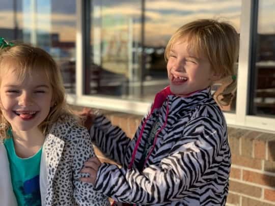 Some silliness while waiting for John, sick with the flu and pneumonia, to finish at urgent care.