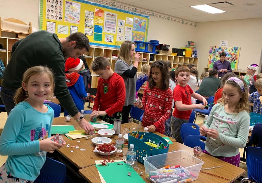 Abby liked her class Christmas party too!