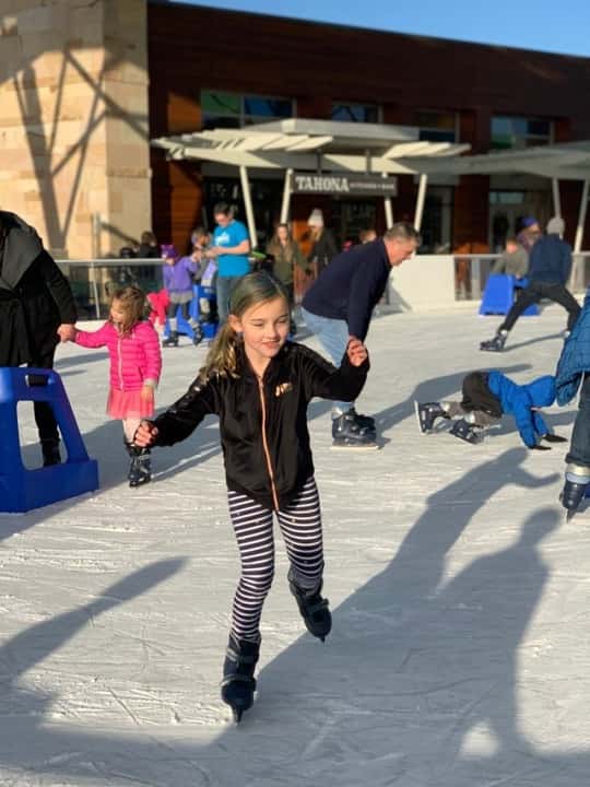 First time ice skating! Everyone except Josie loved it, but she did like that we ran into some friends at Summit Park.