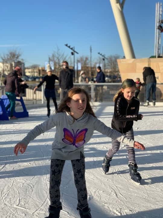First time ice skating! Everyone except Josie loved it, but she did like that we ran into some friends at Summit Park.