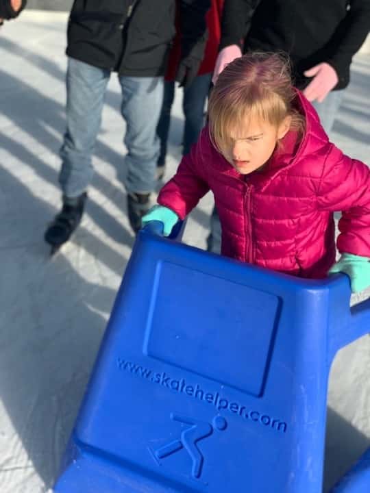 First time ice skating! Everyone except Josie loved it, but she did like that we ran into some friends at Summit Park.