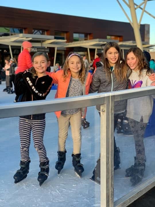 First time ice skating! Everyone except Josie loved it, but she did like that we ran into some friends at Summit Park.