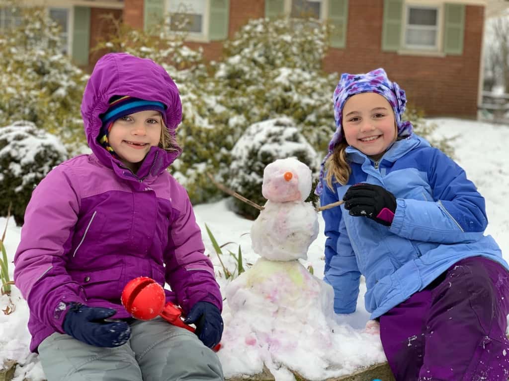 First snow of the year: a fun afternoon!