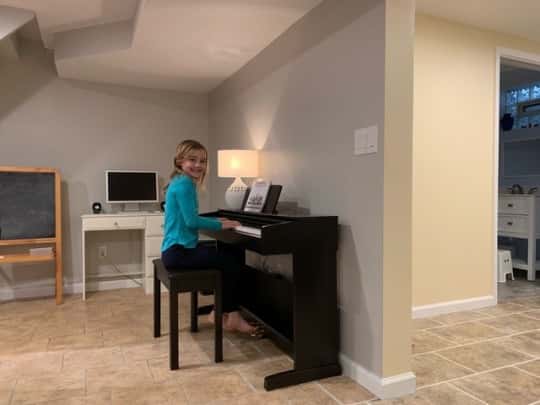 Basement before and after - a family room we now love to hang out in!