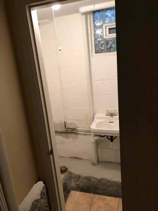 Basement before and after - a family room we now love to hang out in!