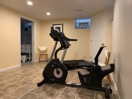 Basement before and after - a family room we now love to hang out in!