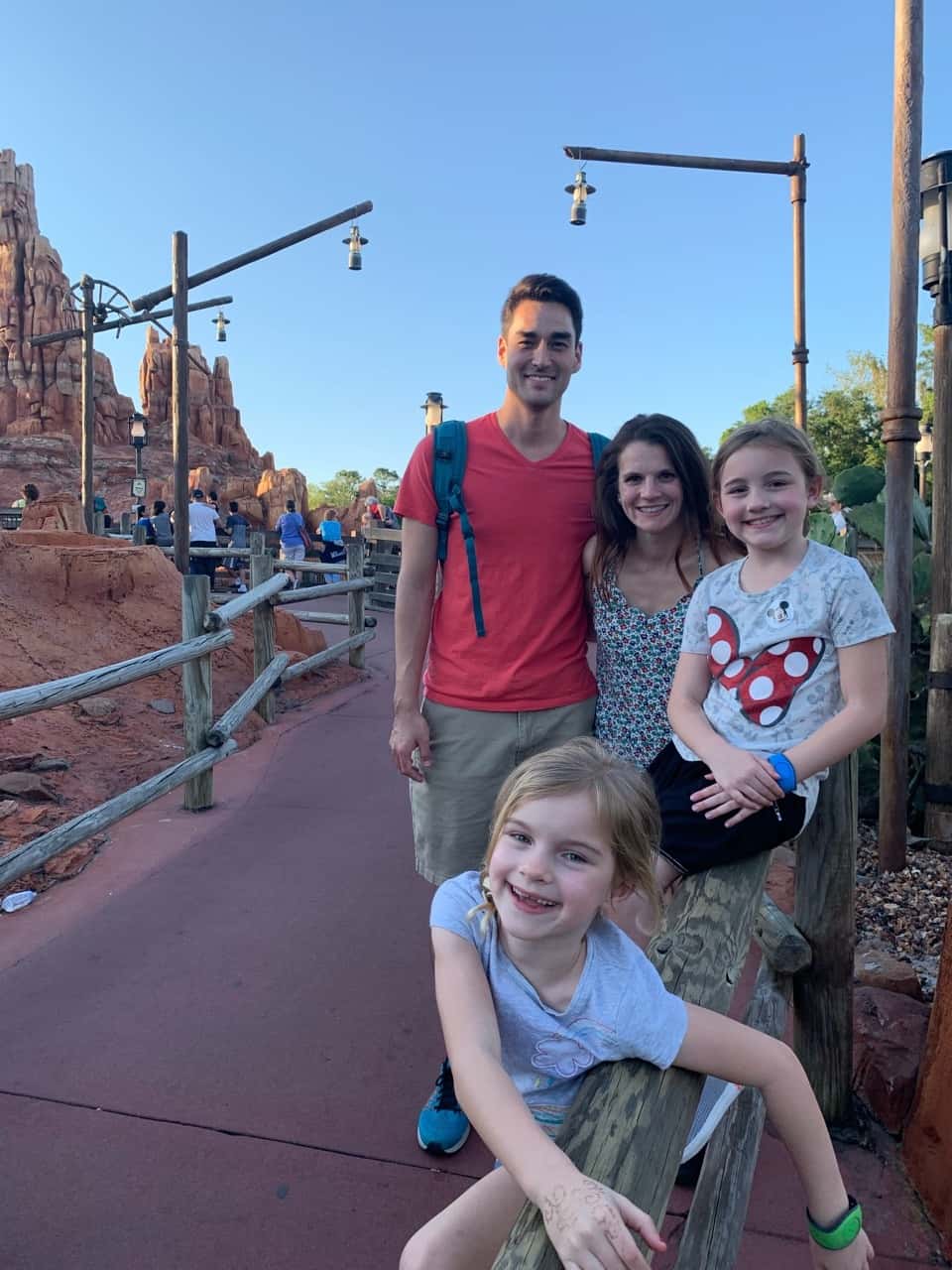 We had a magical day at Magic Kingdom. Abby and Gwen loved Big Thunder Mountain. Josie loved Buzz Lightyear’s Space Ranger spin, and got a big kick out of the Monsters Inc. Laugh Floor. The crowds were massive! With a three hour wait, we didn’t get to ride Seven Drawfs Mine Train, but we did get to ride almost everything else on our list and more. We were there first thing at rope drop and then stayed for the closing fireworks.