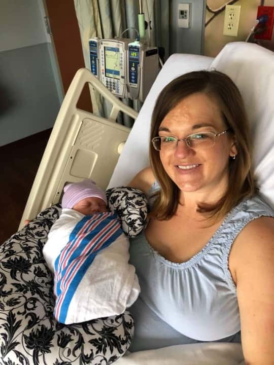 Big day! Easter egg hunt fun AND a new baby!