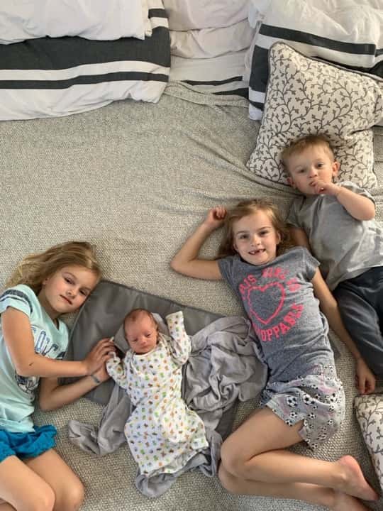 Gwen and Josie loved holding baby Nickolas James.