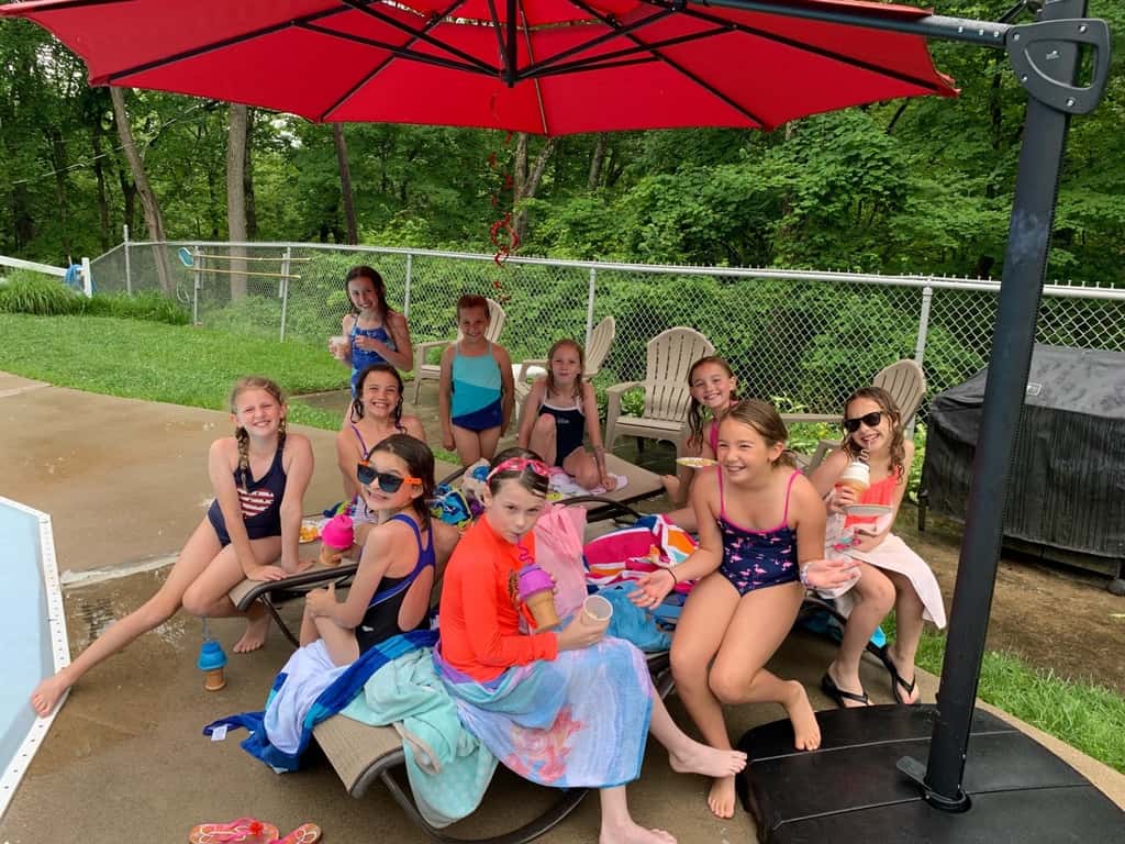An extra fun day with a mini-swim meet, a dance rehearsal, and a “Nabby” 9th birthday party!