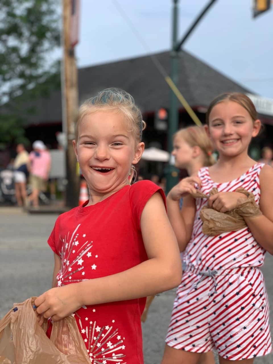 Always fun, but this year’s parade viewing was especially fun - new location and lots of friends!