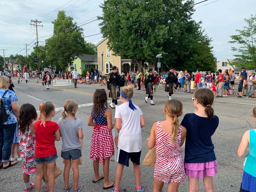 Always fun, but this year’s parade viewing was especially fun - new location and lots of friends!