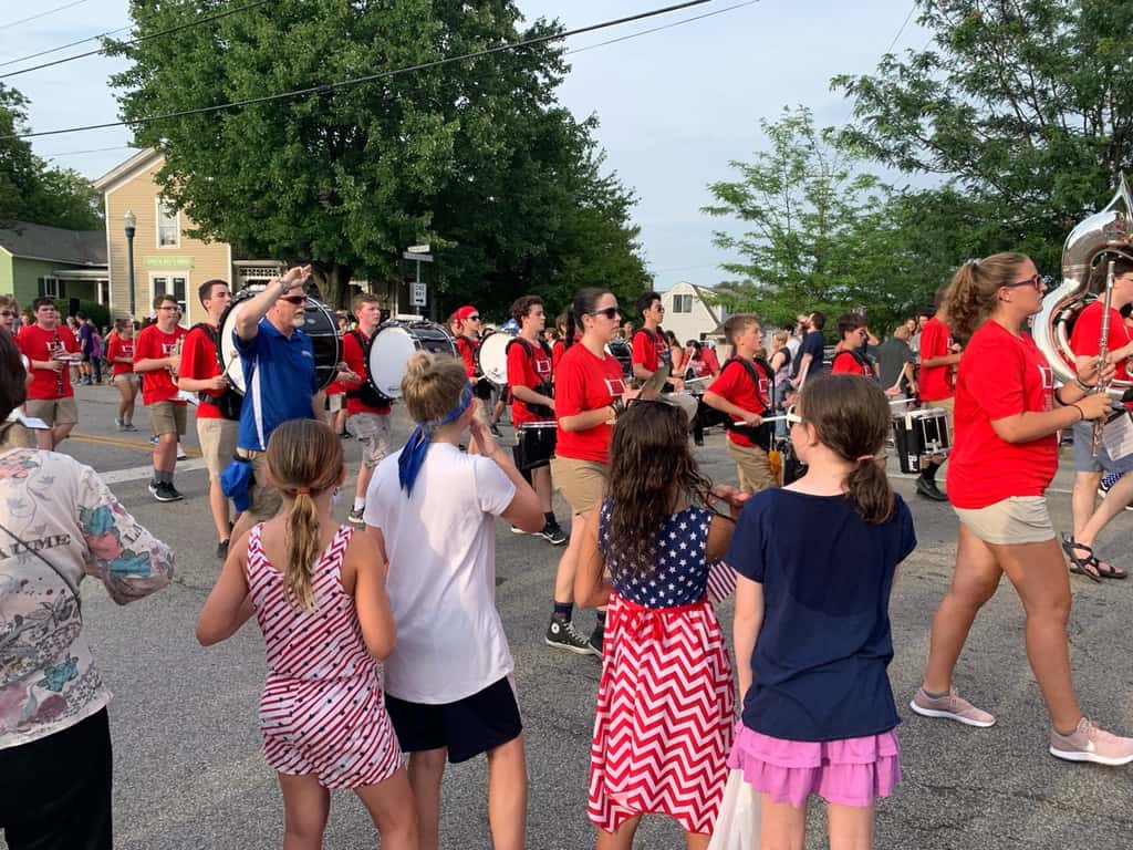 Always fun, but this year’s parade viewing was especially fun - new location and lots of friends!