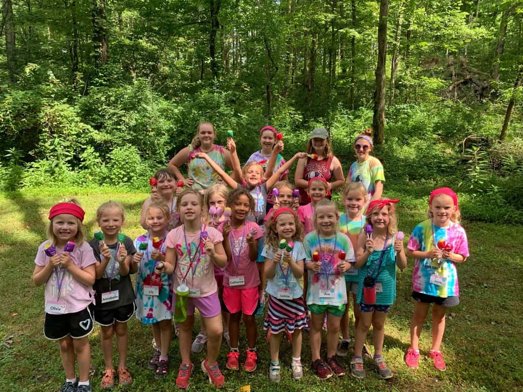 I was so worried, but Abby is doing great adventuring without me in green. And, although they were conflicted about attending, Gwen and Josie are fully embracing the experience and loving Girl Scout camp!