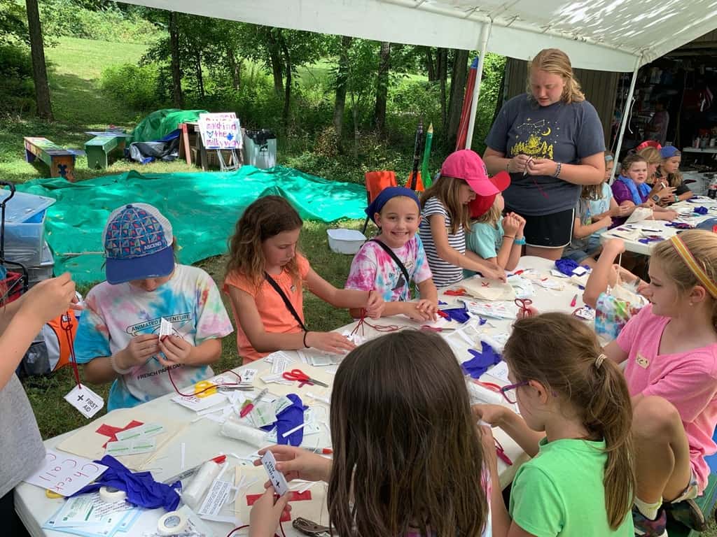 I was so worried, but Abby is doing great adventuring without me in green. And, although they were conflicted about attending, Gwen and Josie are fully embracing the experience and loving Girl Scout camp!