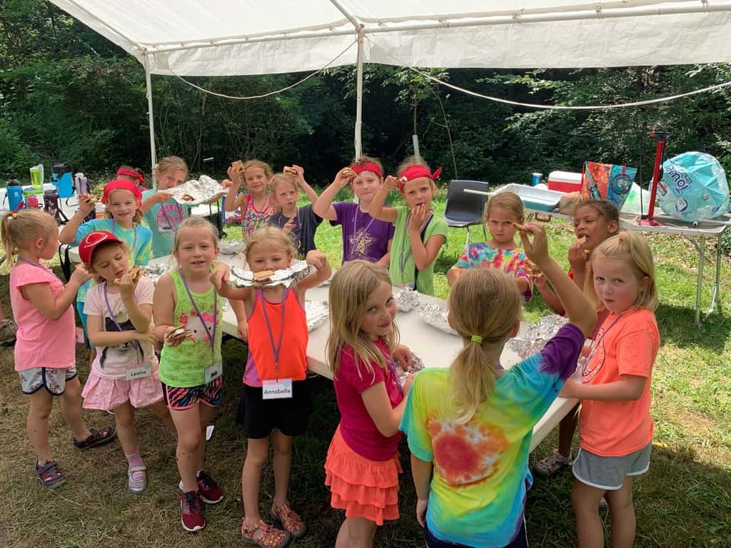 With a space camp theme, we had to bring John’s rocket launcher to camp. The girls loved it!