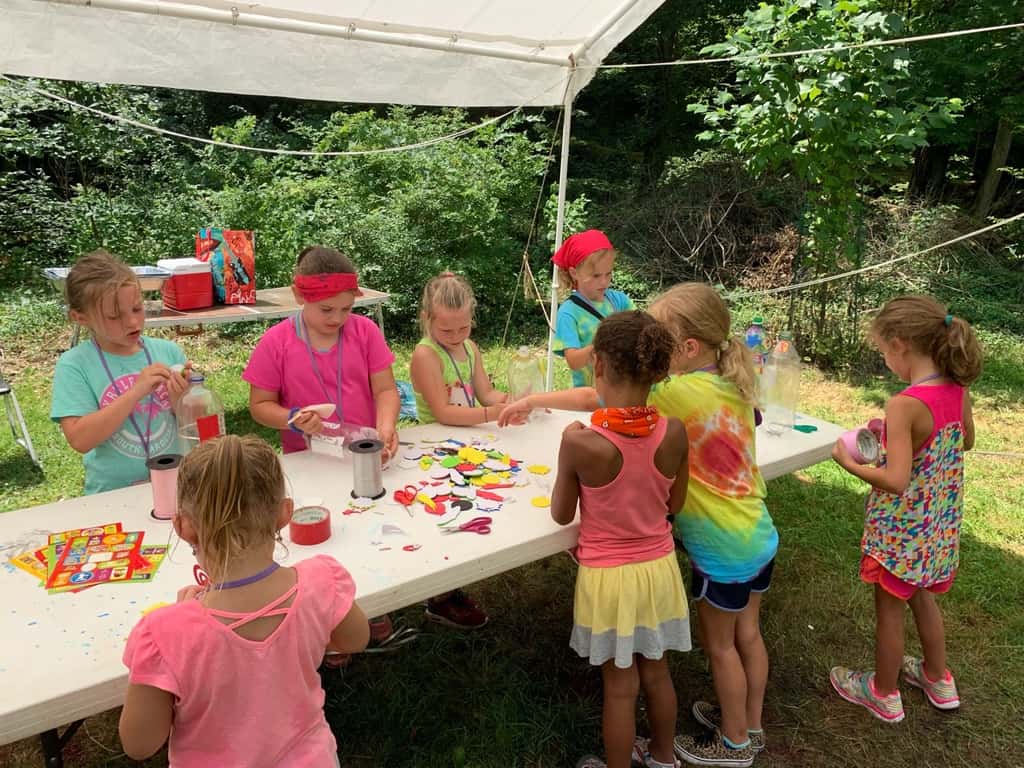 With a space camp theme, we had to bring John’s rocket launcher to camp. The girls loved it!