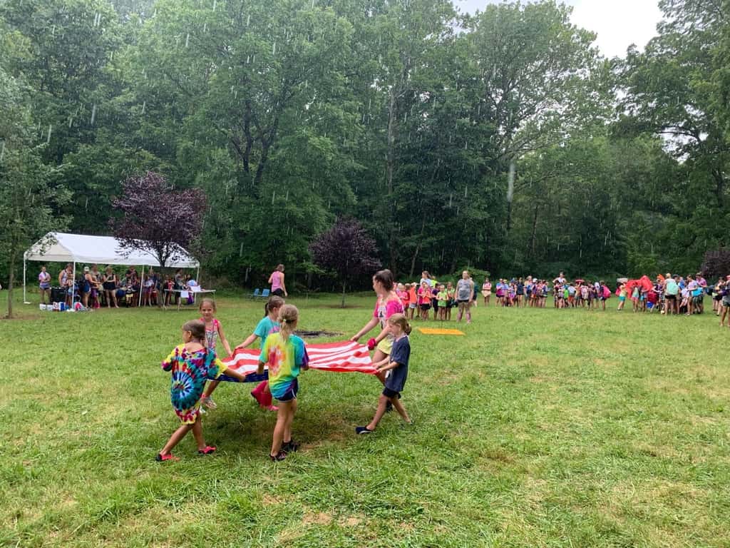 With a space camp theme, we had to bring John’s rocket launcher to camp. The girls loved it!