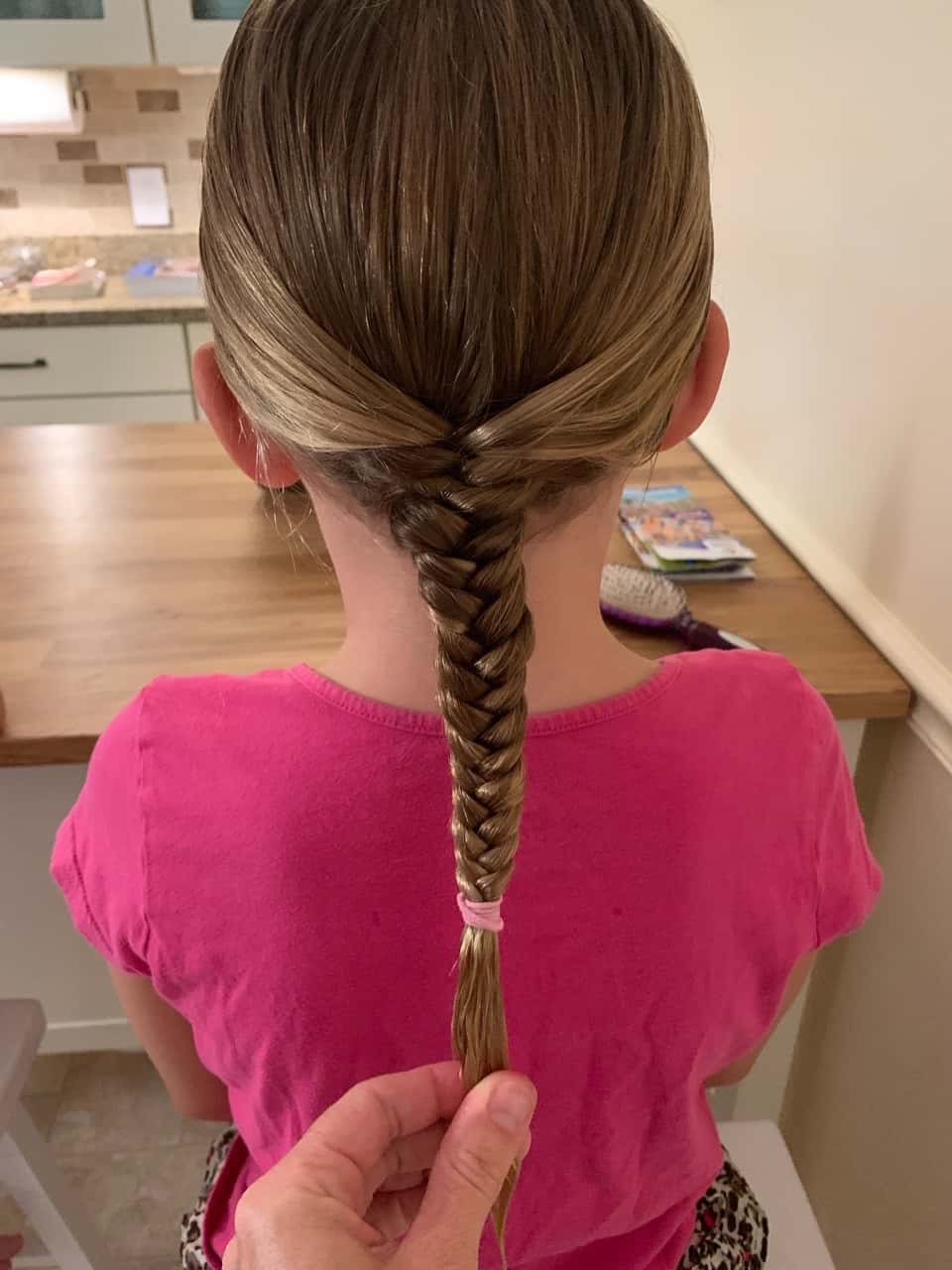 Auntie Em inspired us to take our braids up a notch! This mama had to learn how to French braid AND fishtail braid!