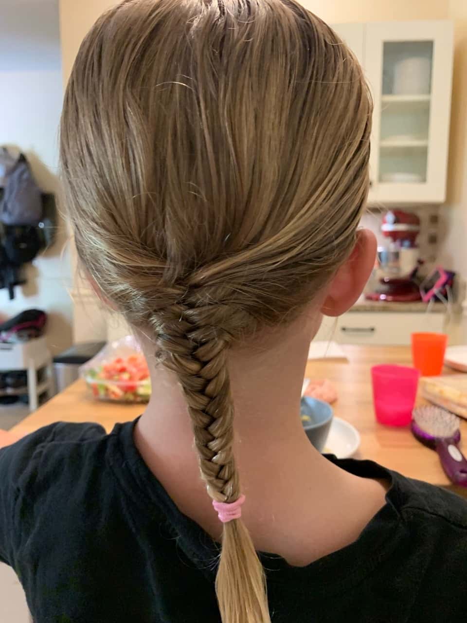 Auntie Em inspired us to take our braids up a notch! This mama had to learn how to French braid AND fishtail braid!