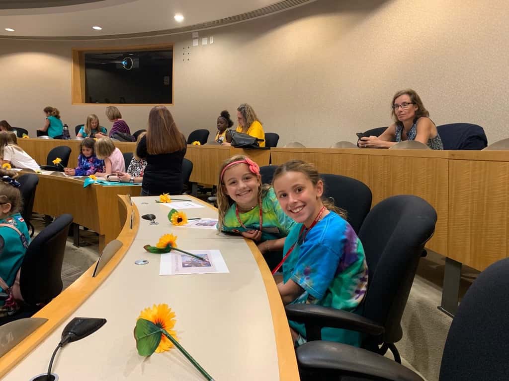 After the amazing flowers badge STEM program today, Abby declared that she is going to study botany and chemistry in college so she can be a perfumist at P&G.