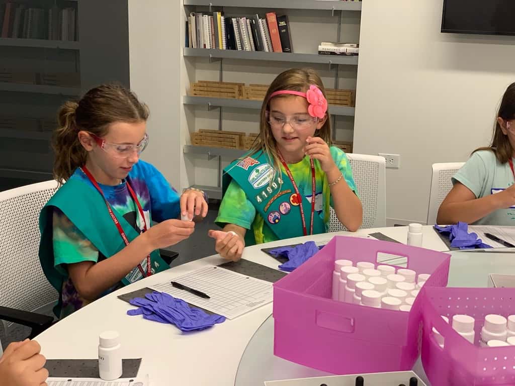 After the amazing flowers badge STEM program today, Abby declared that she is going to study botany and chemistry in college so she can be a perfumist at P&G.