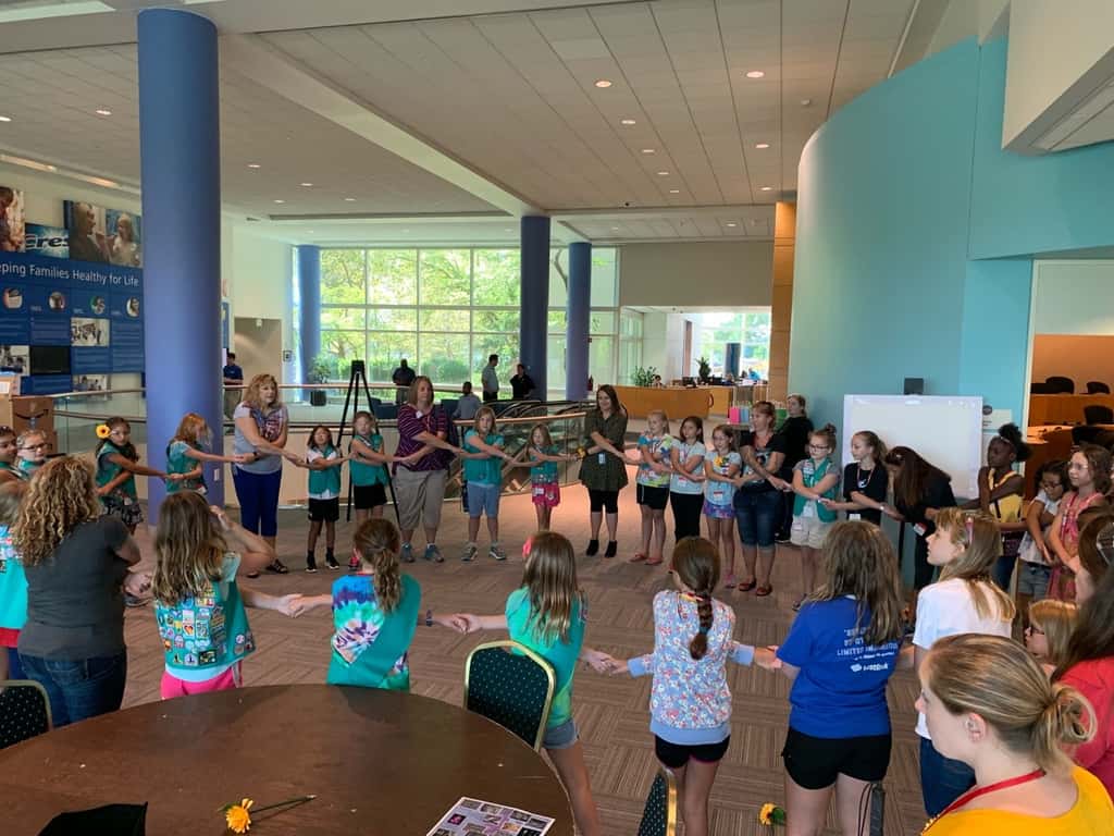 After the amazing flowers badge STEM program today, Abby declared that she is going to study botany and chemistry in college so she can be a perfumist at P&G.