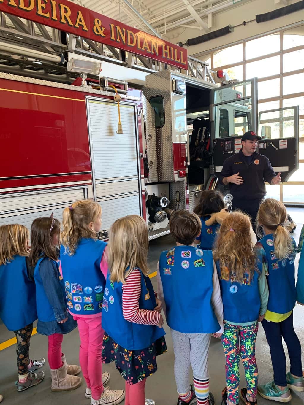 We had a great day with a fun tour of the Madeira fire station for Girl Scouts and a trip to the Festival of Lights!