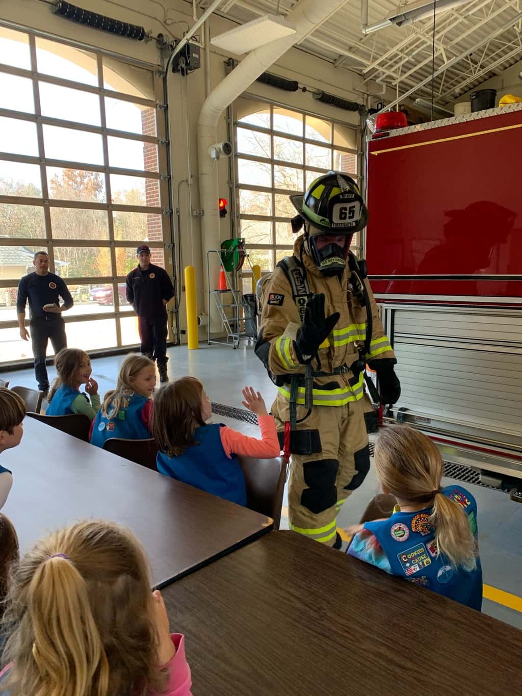 We had a great day with a fun tour of the Madeira fire station for Girl Scouts and a trip to the Festival of Lights!