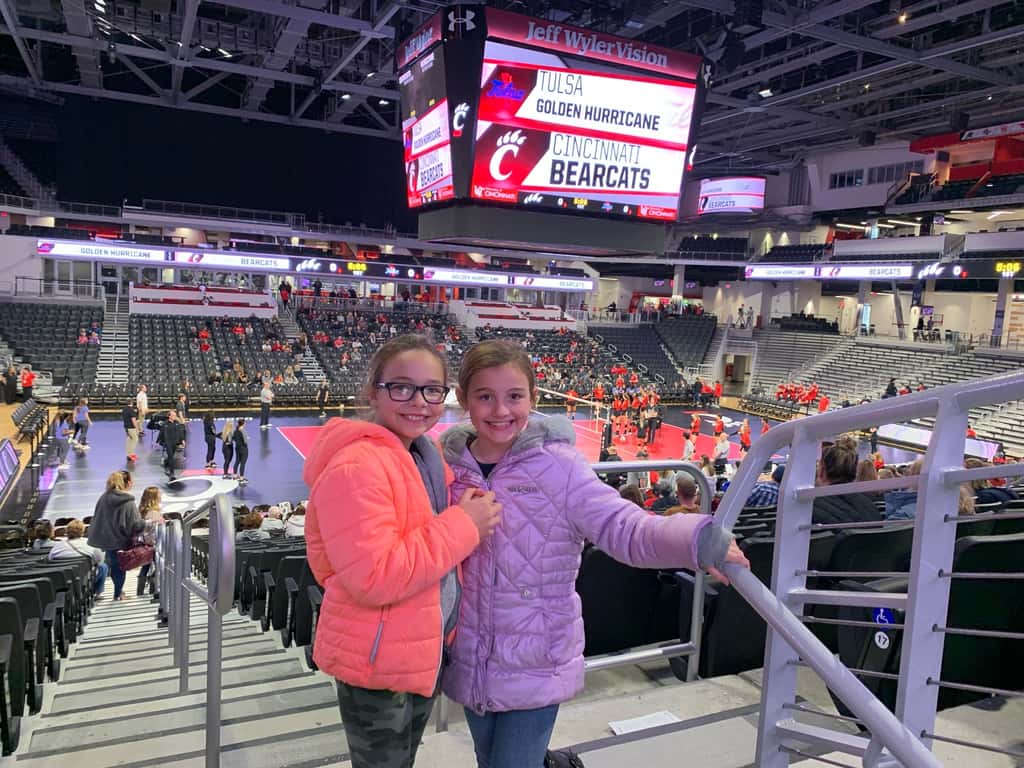 UC girls volleyball district championships - so much fun!