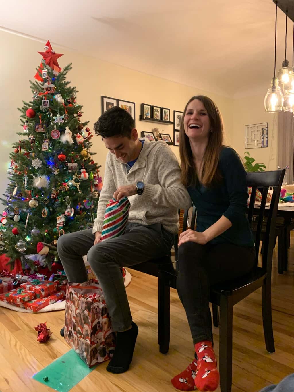 Christmas Eve: Abby’s new rules for the gift grab were a hit!