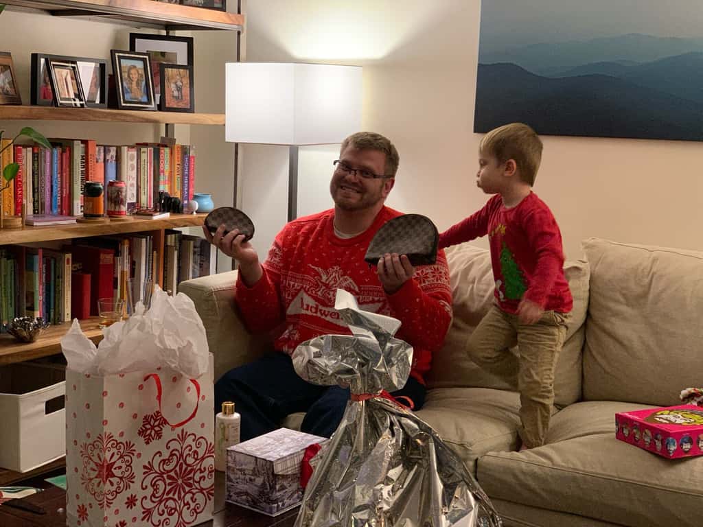 Christmas Eve: Abby’s new rules for the gift grab were a hit!