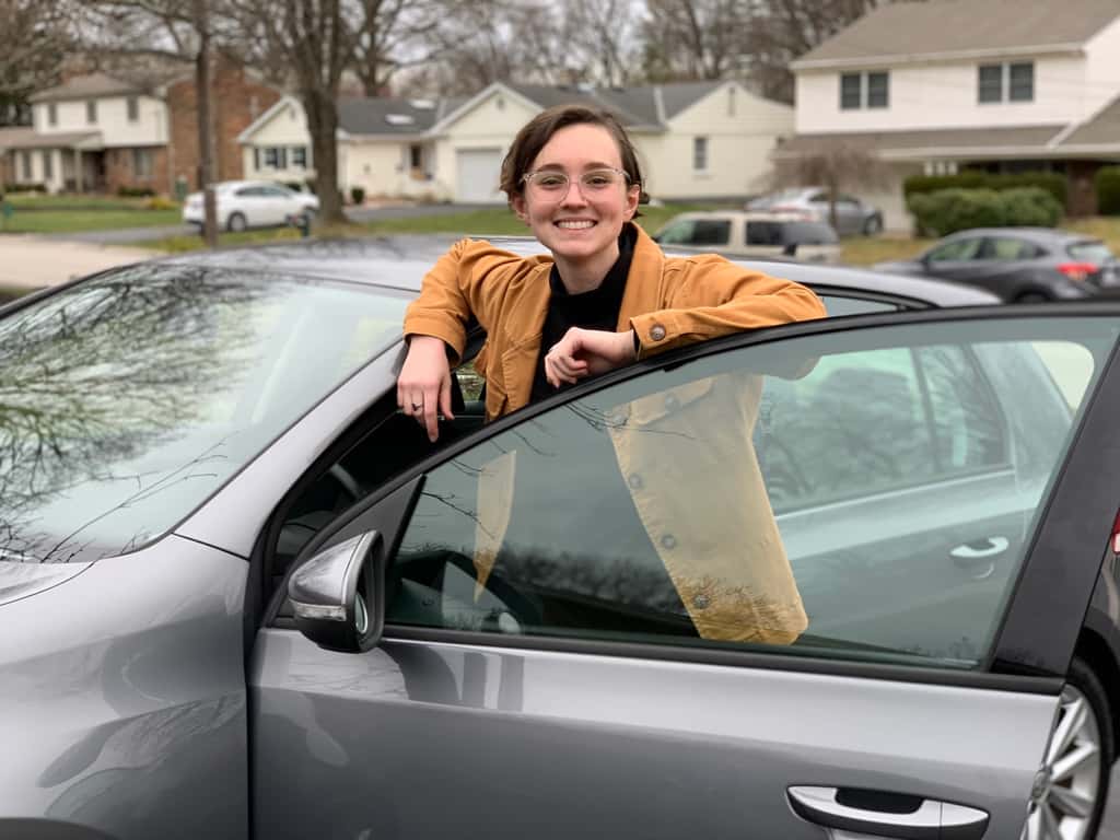 Big day for Clara today! She bought her first car! Only slightly obvious that John helped.