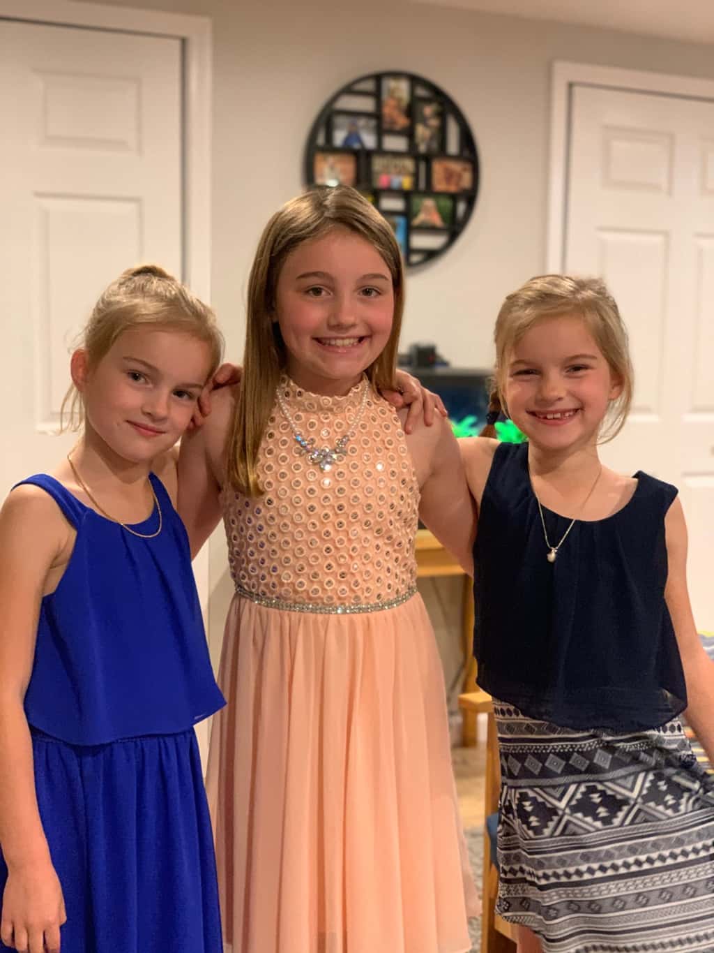 Tonight was supposed to be the Father-Daughter dance. They decided to get dressed up and have their own dance party!